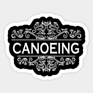 Sports Canoeing Sticker